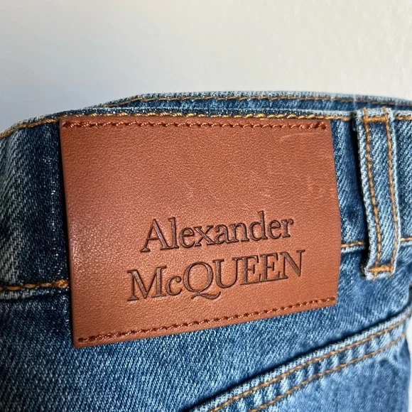 Alexander McQueen Blue Denim Maxi Skirt size 44 EU - Picture 5 of 11